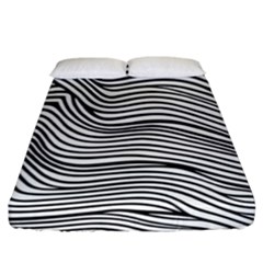 Black And White Cartoon Coloring Fitted Sheet (king Size) by Ravend
