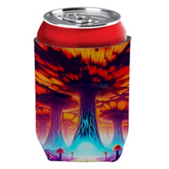 Sci-fi Fantasy Art Painting Colorful Pattern Can Holder by Ravend