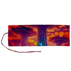 Sci-fi Fantasy Art Painting Colorful Pattern Roll Up Canvas Pencil Holder (m) by Ravend