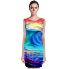 Art Fantasy Painting Colorful Pattern Design Classic Sleeveless Midi Dress