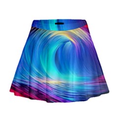 Art Fantasy Painting Colorful Pattern Design Mini Flare Skirt