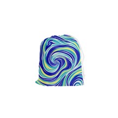 Pattern Design Swirl Watercolor Art Drawstring Pouch (xs)