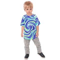 Pattern Design Swirl Watercolor Art Kids  Raglan Tee