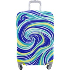 Pattern Design Swirl Watercolor Art Luggage Cover (large) by Ravend