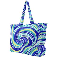 Pattern Design Swirl Watercolor Art Simple Shoulder Bag