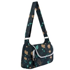 Flowers Leaves Pattern Seamless Green Background Multipack Bag