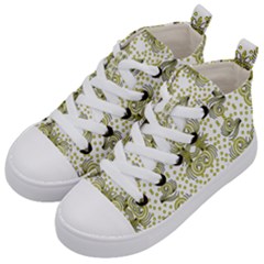 Background Pattern Texture Design Wallpaper Kids  Mid-top Canvas Sneakers by Ravend