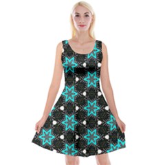 Pattern Design Scrapbooking Colorful Stars Reversible Velvet Sleeveless Dress