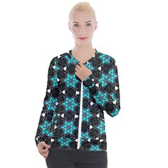 Pattern Design Scrapbooking Colorful Stars Casual Zip Up Jacket