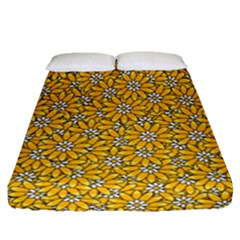 Flowers Bloom Art Colorful Artwork Design Pattern Fitted Sheet (queen Size)