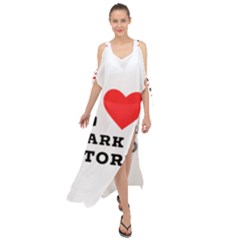 I Love Dark And Storm Maxi Chiffon Cover Up Dress by ilovewhateva