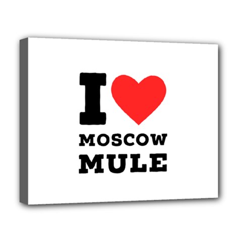 I Love Moscow Mule Deluxe Canvas 20  X 16  (stretched) by ilovewhateva