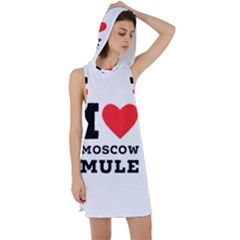 I Love Moscow Mule Racer Back Hoodie Dress by ilovewhateva