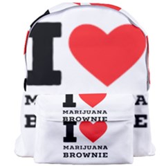 I Love Marijuana Brownie Giant Full Print Backpack by ilovewhateva