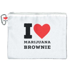 I Love Marijuana Brownie Canvas Cosmetic Bag (xxl) by ilovewhateva