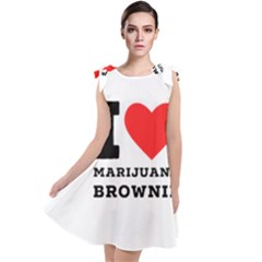 I Love Marijuana Brownie Tie Up Tunic Dress by ilovewhateva