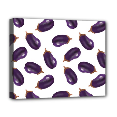 Eggplant Deluxe Canvas 20  X 16  (stretched)