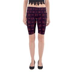 Hot Peppers Yoga Cropped Leggings by SychEva