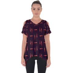 Hot Peppers Cut Out Side Drop Tee by SychEva