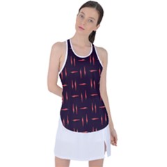 Hot Peppers Racer Back Mesh Tank Top by SychEva