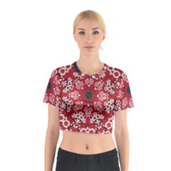 Traditional Cherry Blossom  Cotton Crop Top by Kiyoshi88