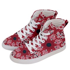 Traditional Cherry Blossom  Men s Hi-top Skate Sneakers by Kiyoshi88