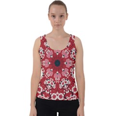 Traditional Cherry Blossom  Velvet Tank Top by Kiyoshi88