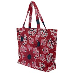 Traditional Cherry Blossom  Zip Up Canvas Bag by Kiyoshi88