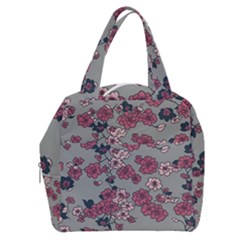 Traditional Cherry Blossom On A Gray Background Boxy Hand Bag by Kiyoshi88