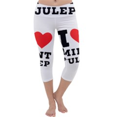 I Love Mint Julep Capri Yoga Leggings by ilovewhateva