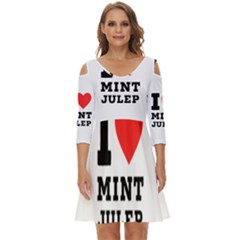 I Love Mint Julep Shoulder Cut Out Zip Up Dress by ilovewhateva