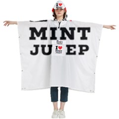 I Love Mint Julep Women s Hooded Rain Ponchos