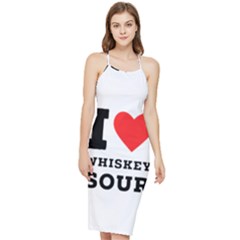 I Love Whiskey Sour Bodycon Cross Back Summer Dress by ilovewhateva