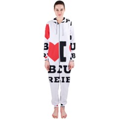 I Love Cuba Libres  Hooded Jumpsuit (ladies) by ilovewhateva