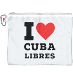 I Love Cuba Libres  Canvas Cosmetic Bag (xxxl) by ilovewhateva