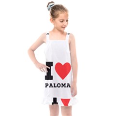 I Love Paloma Kids  Overall Dress by ilovewhateva