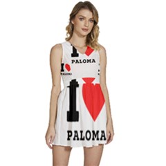 I Love Paloma Sleeveless High Waist Mini Dress