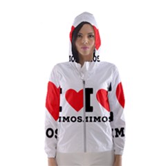 I Love Mimosa Women s Hooded Windbreaker by ilovewhateva