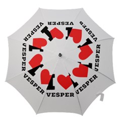 I Love Vesper Hook Handle Umbrellas (small) by ilovewhateva