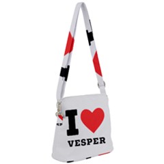 I Love Vesper Zipper Messenger Bag by ilovewhateva