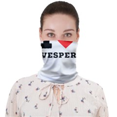 I love vesper Face Covering Bandana (Adult)