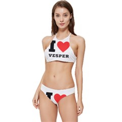 I Love Vesper Banded Triangle Bikini Set by ilovewhateva