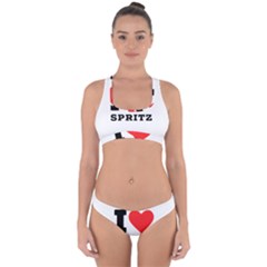 I Love Spritz Cross Back Hipster Bikini Set