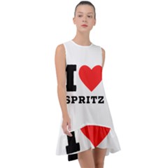 I Love Spritz Frill Swing Dress by ilovewhateva