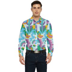 Pattern Hotdogtrap Men s Long Sleeve  Shirt by Salman4z