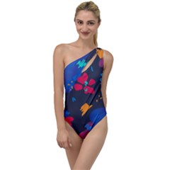 Patterns Rosebuds To One Side Swimsuit by Salman4z