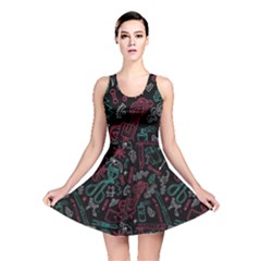 Abstract Pattern Reversible Skater Dress