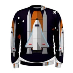 Rocket Space Universe Spaceship Men s Sweatshirt by Salman4z