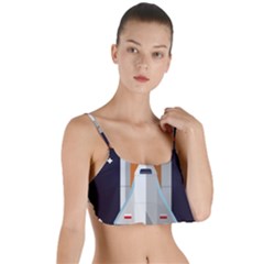 Rocket Space Universe Spaceship Layered Top Bikini Top  by Salman4z