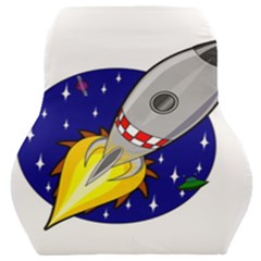 Rocket Ship Launch Vehicle Moon Car Seat Back Cushion  by Salman4z